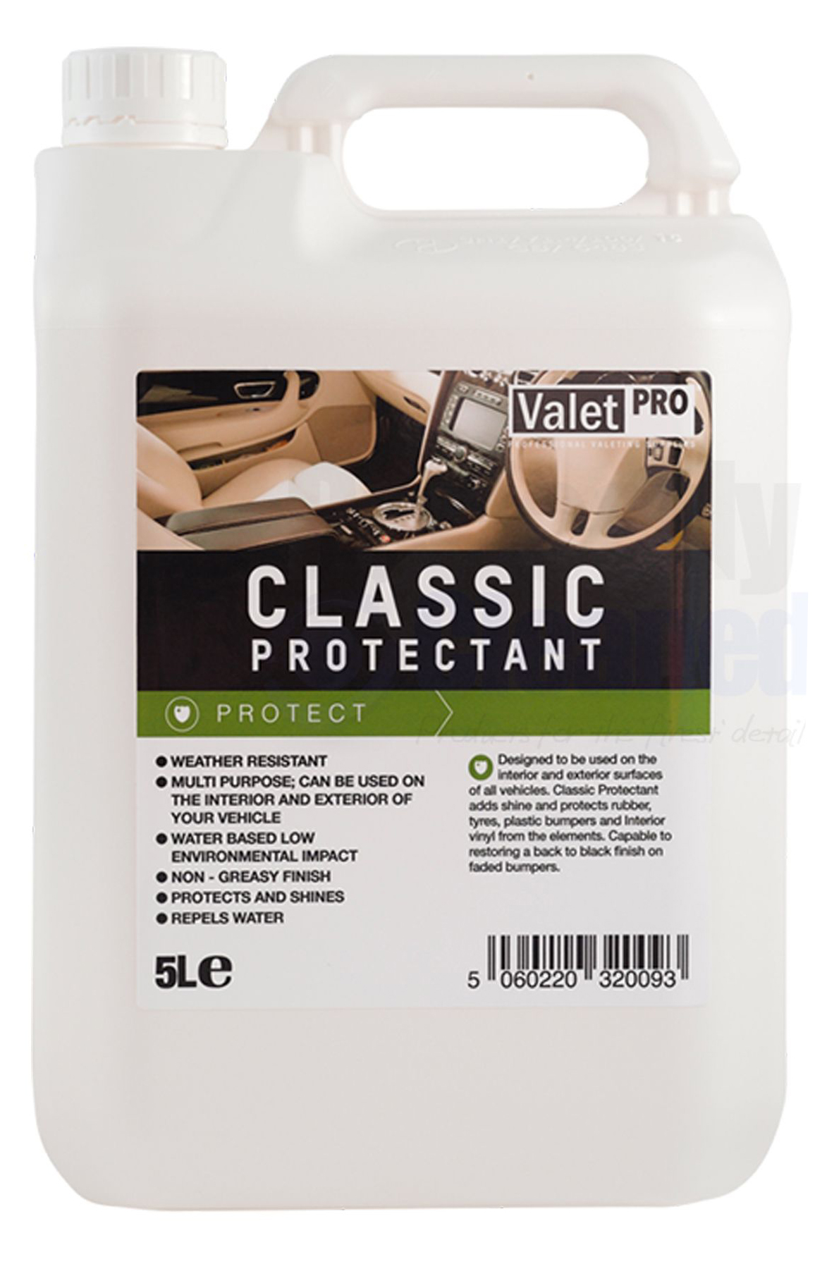 ValetPro Classic Protectant 5000ml - Ošetrenie plastov